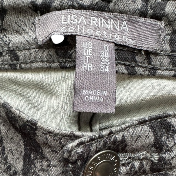 Lisa Rinna Collection Slim Fit Ankle Pants Size 0 - Picture 3 of 4